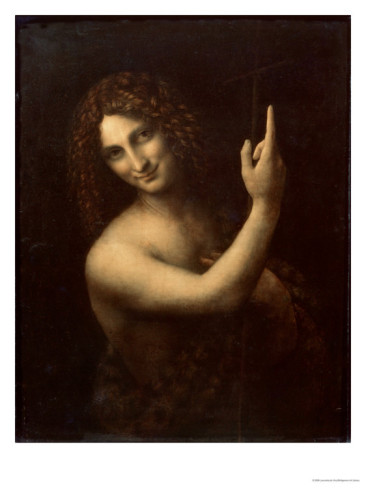St. John The Baptist - Leonardo Da Vinci Painting